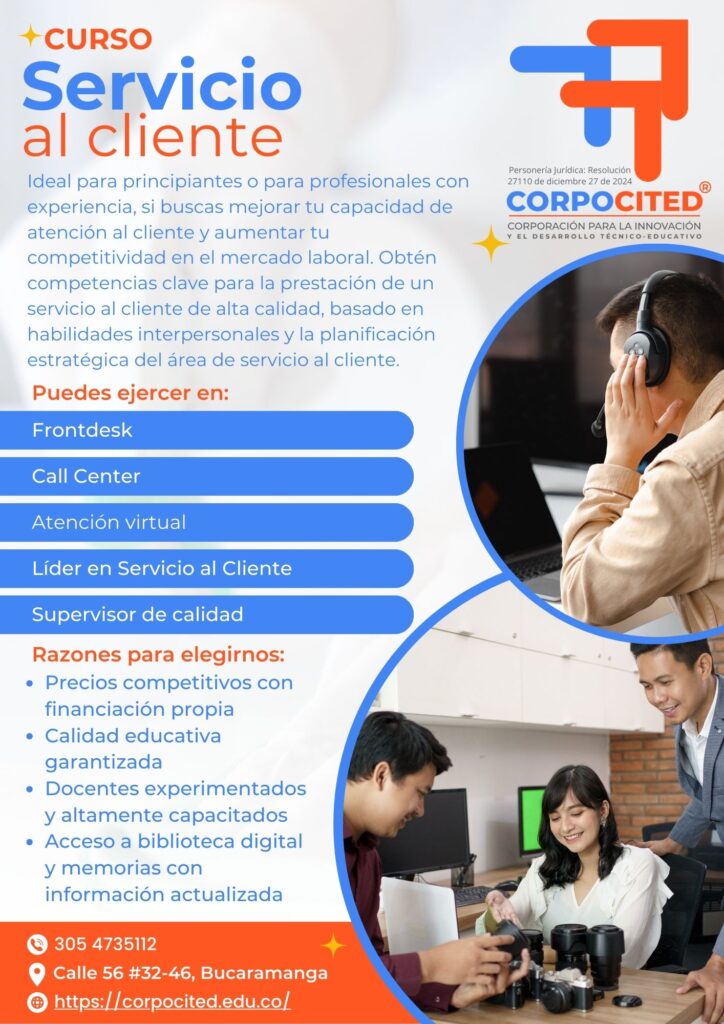 Curso Servicio al cliente CORPOCITED